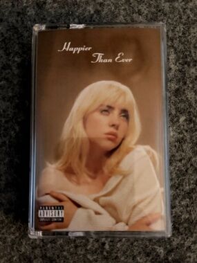 BILLIE EILISH 2021 Happier than Ever Cassette Tape Urban Outfitters Light Blue